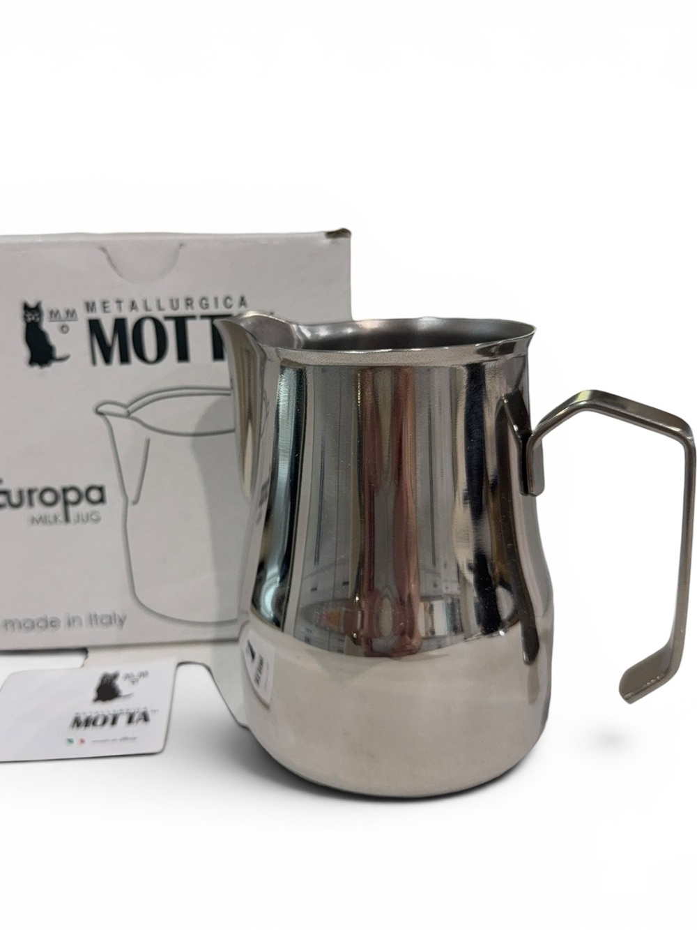 Motta Stainless Steel Europa Professional Milk Pitcher Jug 11.8 Fluid Ounce 35 C